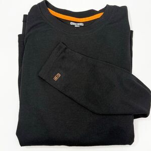 OmniWool Black Long Sleeve Wool Blend Base Layer for Men/Unisex - US Size L